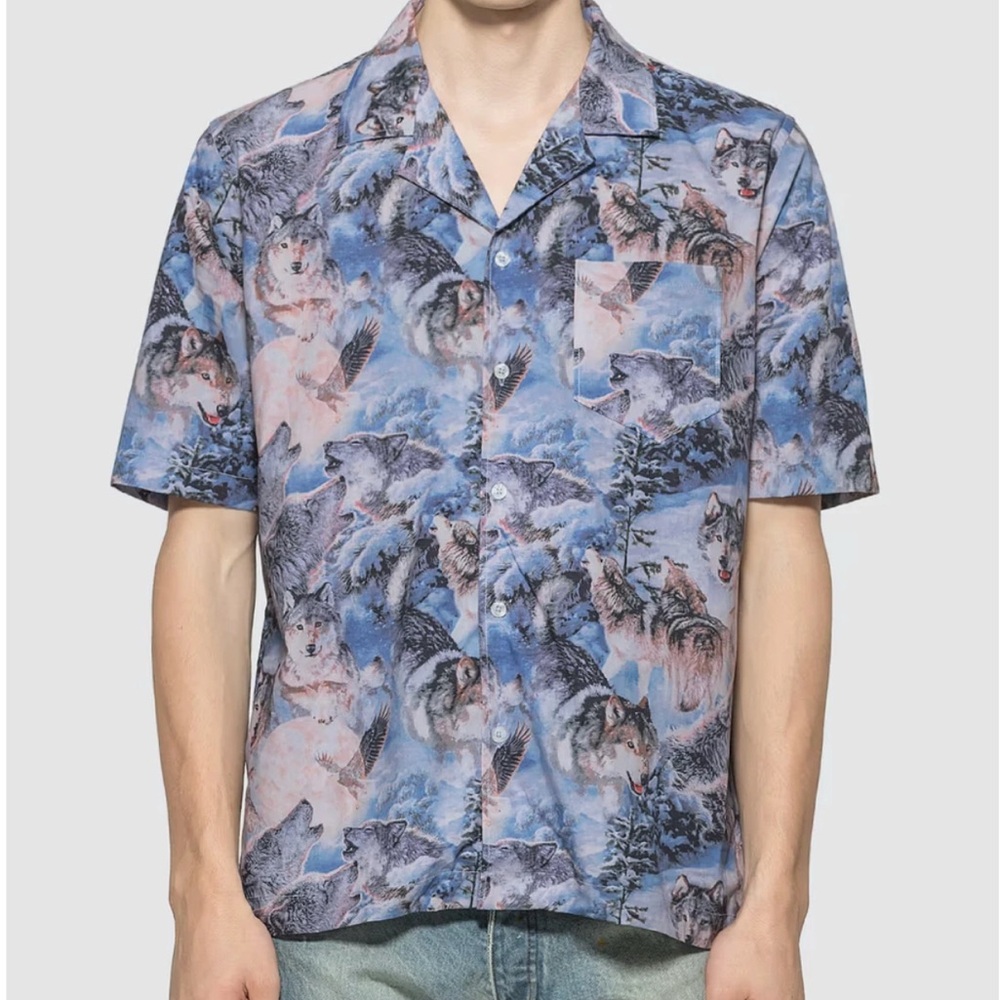 RHUDE Wolf Button Up Shirt